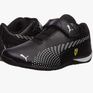 Puma 2 little kid moto inspired Ferrari sneakers
